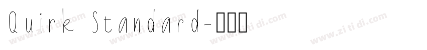 Quirk Standard字体转换